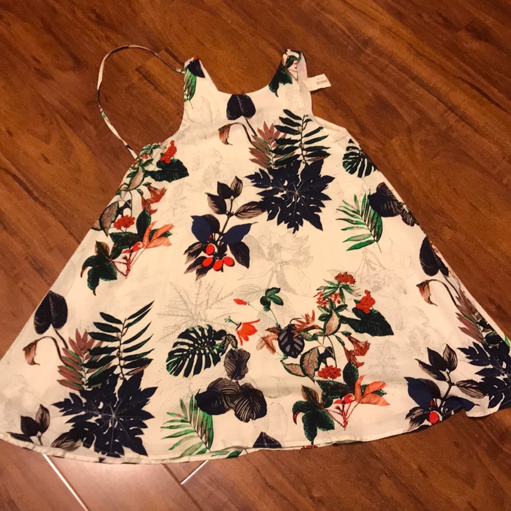 Flower print A line dress